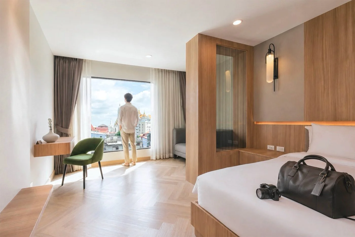ห้องพรีเมียร์คิง ที่ Adelphi Itsaraphap
